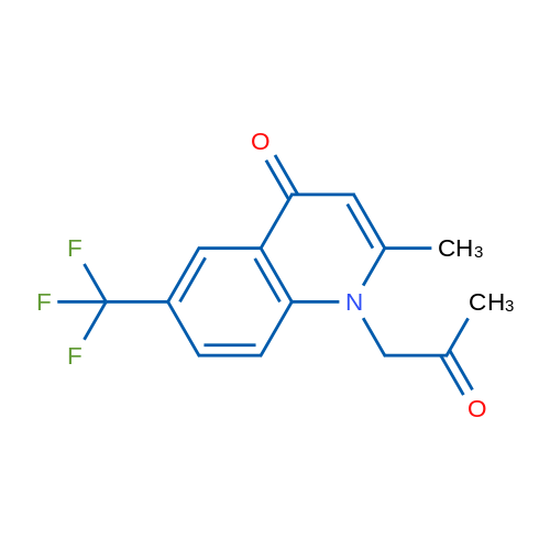 2-Methyl-1-(2-oxopropyl)-6-(trifluoromethyl)quinolin-4(1H)-one 1g