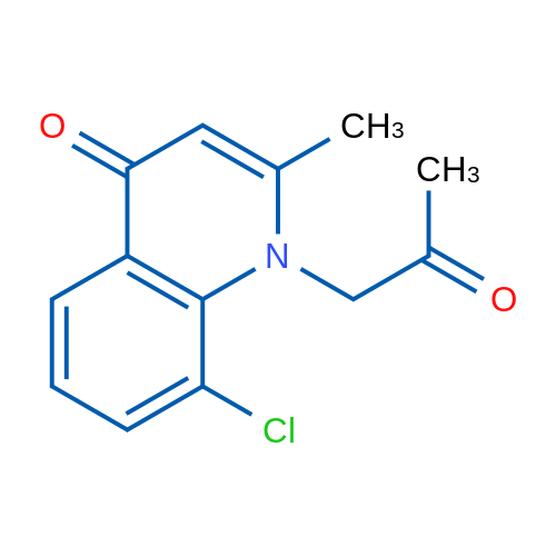 8-Chloro-2-methyl-1-(2-oxopropyl)quinolin-4(1H)-one 1g