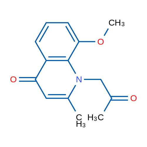 8-Methoxy-2-methyl-1-(2-oxopropyl)quinolin-4(1H)-one 1g