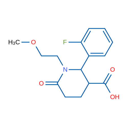 2-(2-Fluorophenyl)-1-(2-methoxyethyl)-6-oxopiperidine-3-carboxylic acid 1g