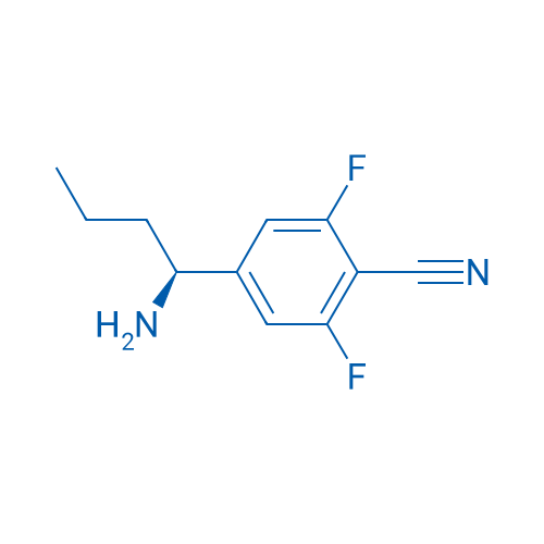 4-((1S)-1-AMINOBUTYL)-2,6-DIFLUOROBENZENECARBONITRILE 250mg