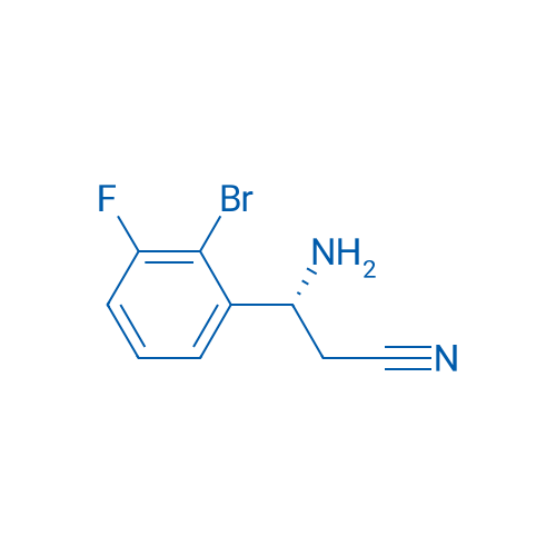 (3R)-3-AMINO-3-(2-BROMO-3-FLUOROPHENYL)PROPANENITRILE 250mg