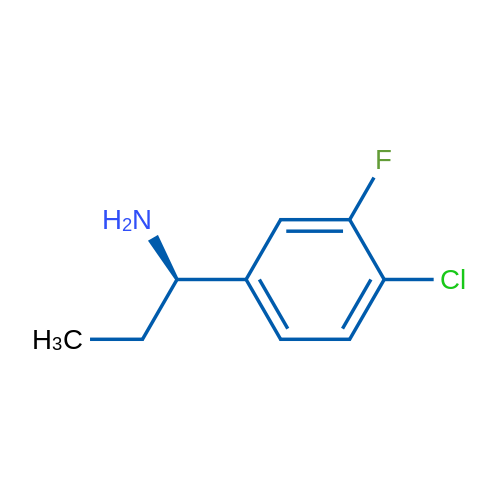 (R)-1-(4-Chloro-3-fluorophenyl)propan-1-amine 250mg