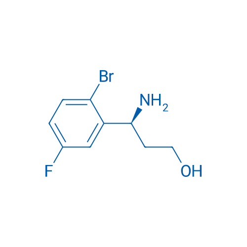 (S)-3-amino-3-(2-bromo-5-fluorophenyl)propan-1-ol 250mg