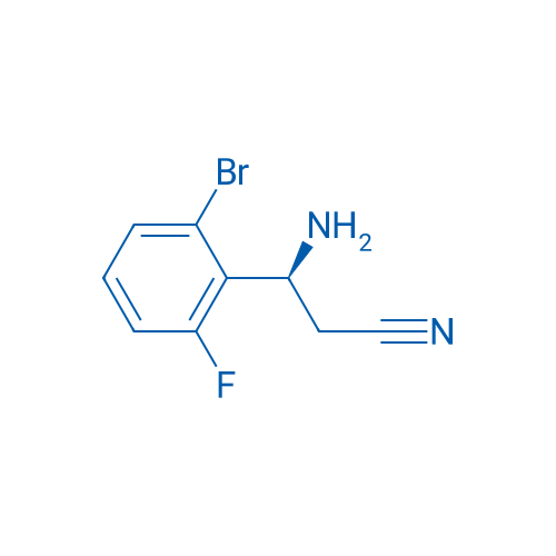 (3S)-3-AMINO-3-(2-BROMO-6-FLUOROPHENYL)PROPANENITRILE 250mg