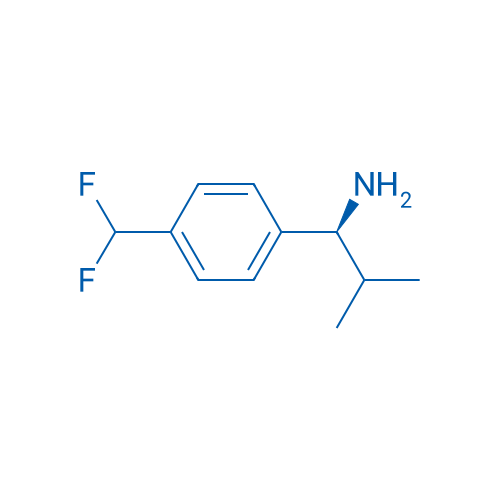 (S)-1-(4-(Difluoromethyl)phenyl)-2-methylpropan-1-amine 250mg