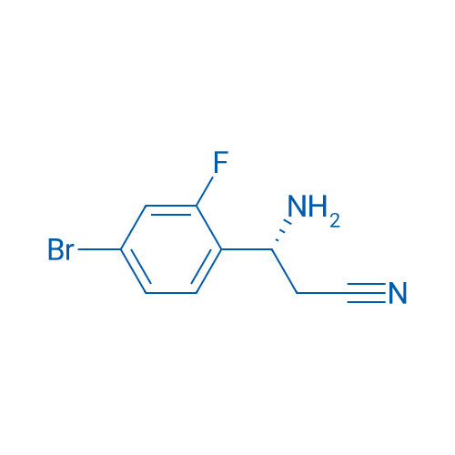 (3R)-3-AMINO-3-(4-BROMO-2-FLUOROPHENYL)PROPANENITRILE 250mg