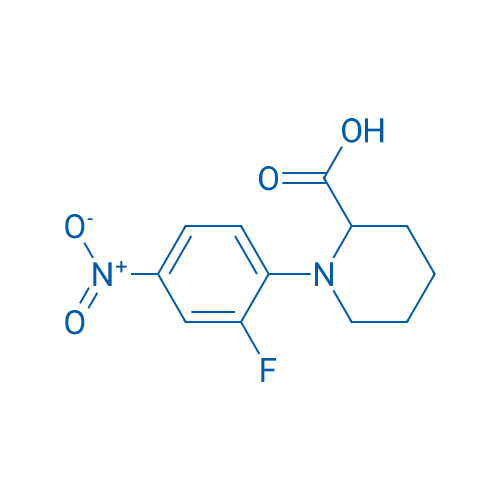 1-(2-Fluoro-4-nitrophenyl)piperidine-2-carboxylic acid 1g