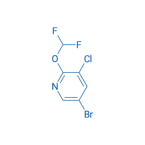 5-Bromo-3-chloro-2-(difluoromethoxy)pyridine 250mg