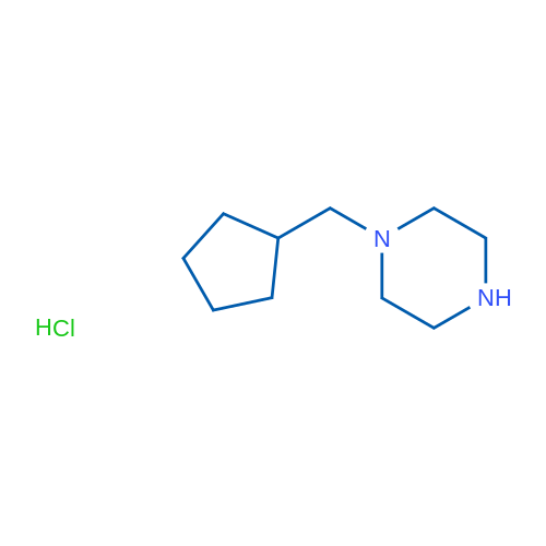 1-(Cyclopentylmethyl)piperazine hydrochloride 1g