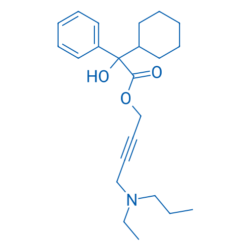 4-(Ethyl(propyl)amino)but-2-yn-1-yl 2-cyclohexyl-2-hydroxy-2-phenylacetate 1g