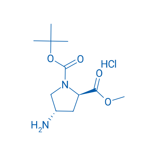 (2R,4S)-1-tert-Butyl 2-methyl 4-aminopyrrolidine-1,2-dicarboxylate hydrochloride 25g