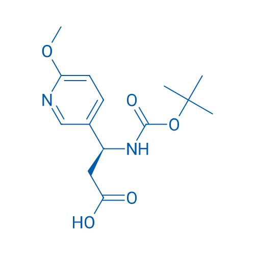 (S)-3-((tert-Butoxycarbonyl)amino)-3-(6-methoxypyridin-3-yl)propanoic acid 100mg