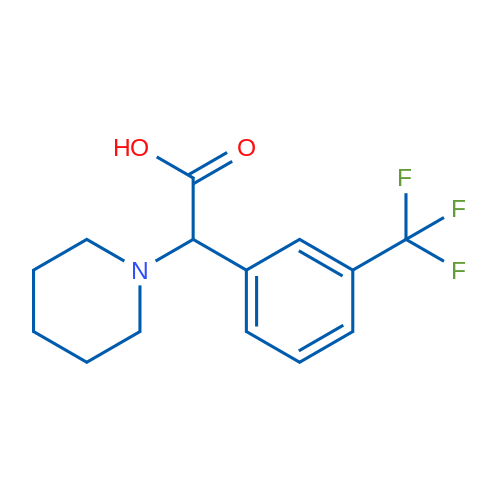 2-(Piperidin-1-yl)-2-(3-(trifluoromethyl)phenyl)acetic acid 1g