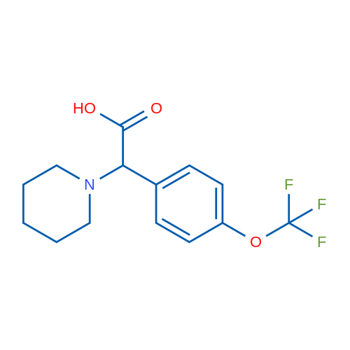 2-(Piperidin-1-yl)-2-(4-(trifluoromethoxy)phenyl)acetic acid 1g