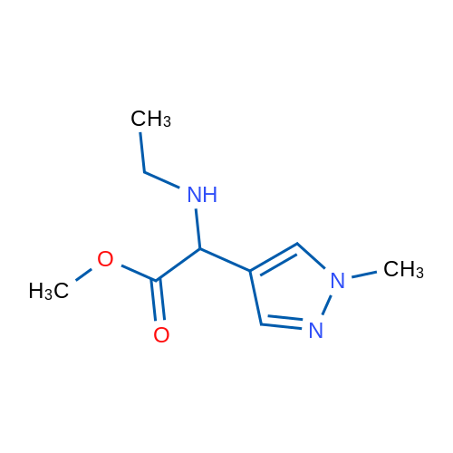 Methyl 2-(ethylamino)-2-(1-methyl-1H-pyrazol-4-yl)acetate 1g