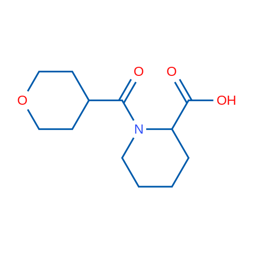 1-(Tetrahydro-2H-pyran-4-carbonyl)piperidine-2-carboxylic acid 1g