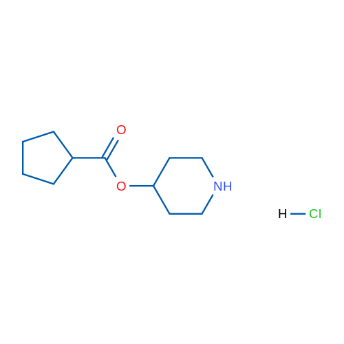 Piperidin-4-yl cyclopentanecarboxylate hydrochloride 1g
