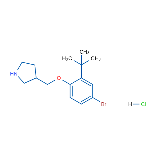3-((4-Bromo-2-(tert-butyl)phenoxy)methyl)pyrrolidine hydrochloride 5g