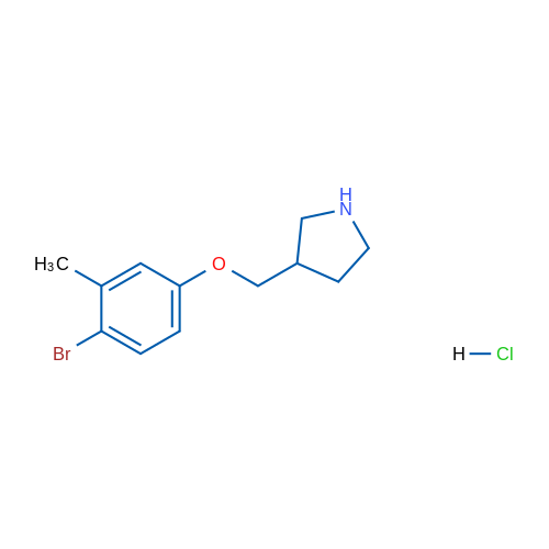 3-((4-Bromo-3-methylphenoxy)methyl)pyrrolidine hydrochloride 5g