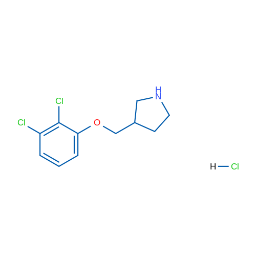 3-((2,3-Dichlorophenoxy)methyl)pyrrolidine hydrochloride 5g