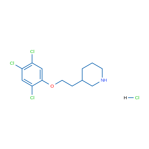 3-(2-(2,4,5-Trichlorophenoxy)ethyl)piperidine hydrochloride 1g
