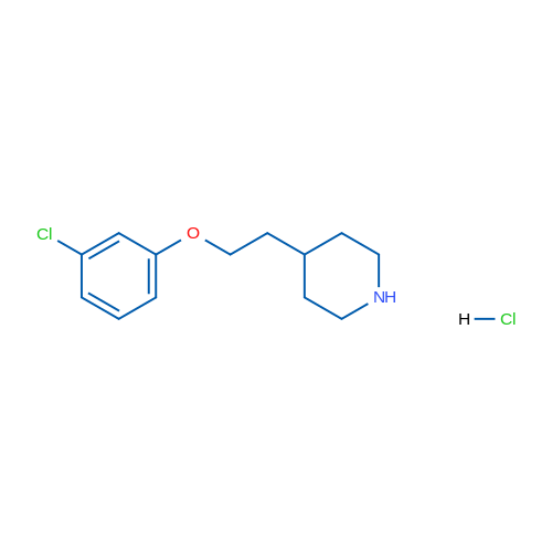 4-(2-(3-Chlorophenoxy)ethyl)piperidine hydrochloride 5g