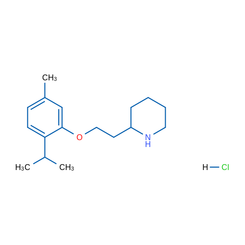 2-(2-(2-Isopropyl-5-methylphenoxy)ethyl)piperidine hydrochloride 5g
