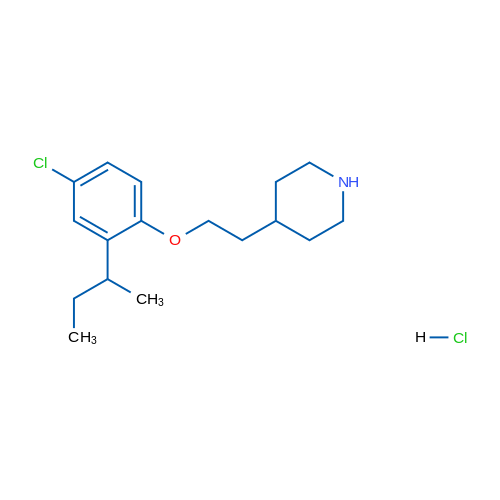 4-(2-(2-(sec-Butyl)-4-chlorophenoxy)ethyl)piperidine hydrochloride 5g