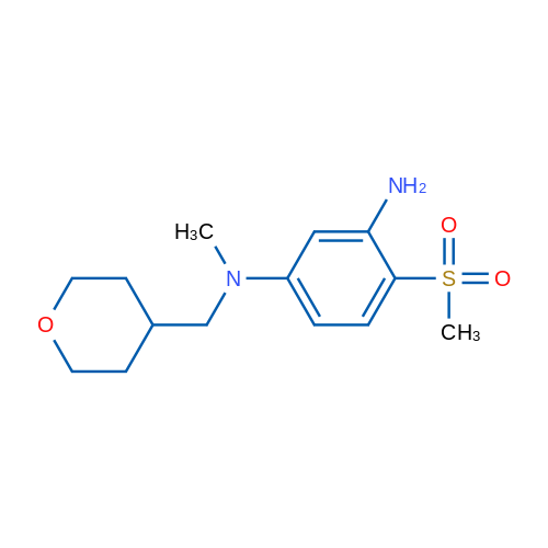 N1-Methyl-4-(methylsulfonyl)-N1-((tetrahydro-2H-pyran-4-yl)methyl)benzene-1,3-diamine 5g