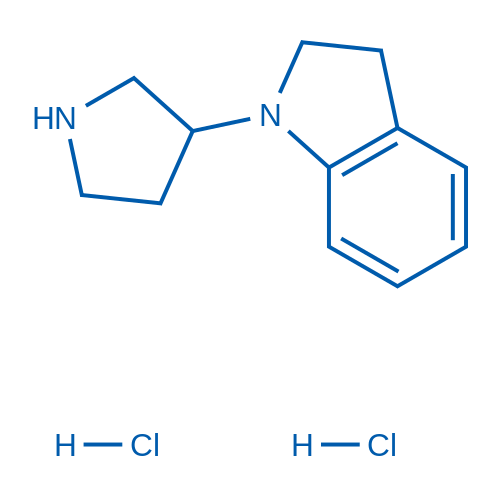 1-(Pyrrolidin-3-yl)indoline dihydrochloride 5g