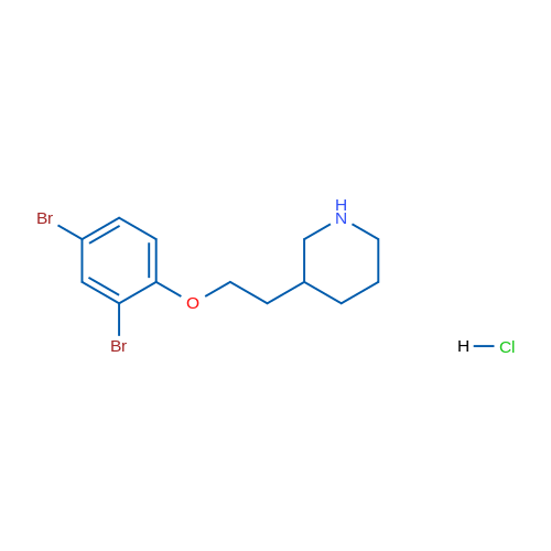 3-(2-(2,4-Dibromophenoxy)ethyl)piperidine hydrochloride 1g