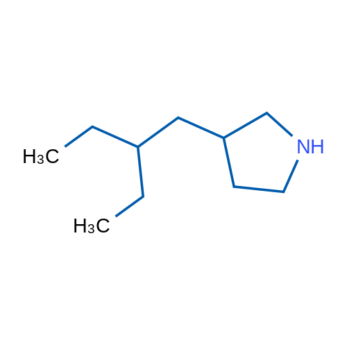 3-(2-Ethylbutyl)pyrrolidine 1g