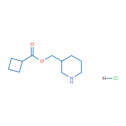 Piperidin-3-ylmethyl cyclobutanecarboxylate hydrochloride 1g