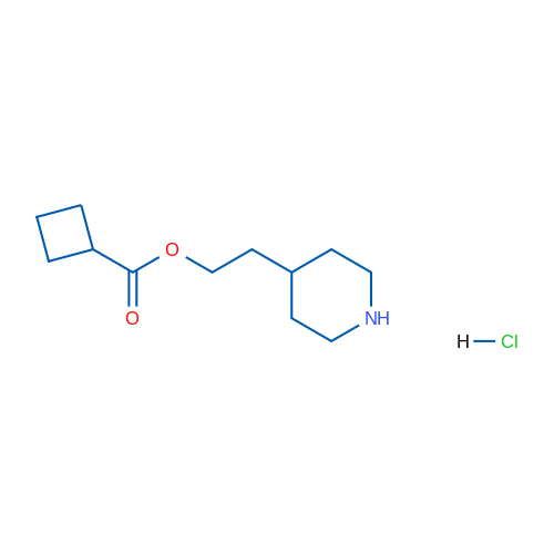 2-(Piperidin-4-yl)ethyl cyclobutanecarboxylate hydrochloride 1g