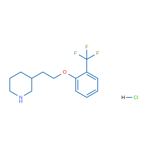 3-(2-(2-(Trifluoromethyl)phenoxy)ethyl)piperidine hydrochloride 1g