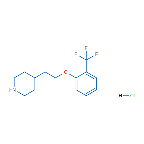 4-(2-(2-(Trifluoromethyl)phenoxy)ethyl)piperidine hydrochloride 5g