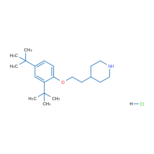 4-(2-(2,4-Di-tert-butylphenoxy)ethyl)piperidine hydrochloride 1g