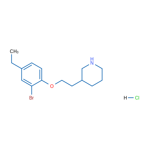 3-(2-(2-Bromo-4-ethylphenoxy)ethyl)piperidine hydrochloride 1g