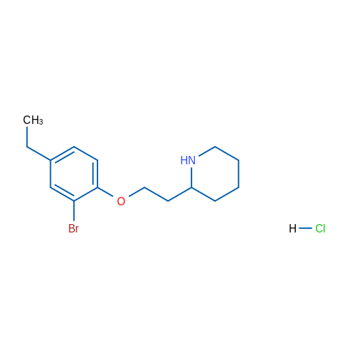 2-(2-(2-Bromo-4-ethylphenoxy)ethyl)piperidine hydrochloride 1g