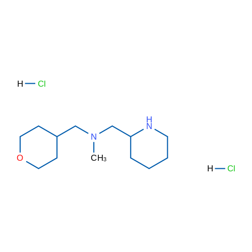 N-Methyl-1-(piperidin-2-yl)-N-((tetrahydro-2H-pyran-4-yl)methyl)methanamine dihydrochloride 1g