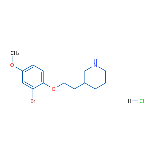 3-(2-(2-Bromo-4-methoxyphenoxy)ethyl)piperidine hydrochloride 5g