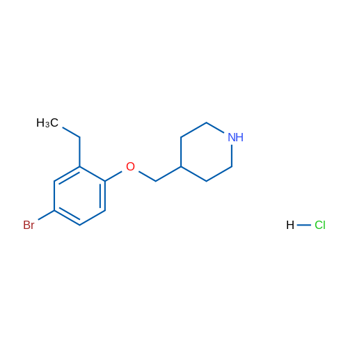 4-((4-Bromo-2-ethylphenoxy)methyl)piperidine hydrochloride 5g