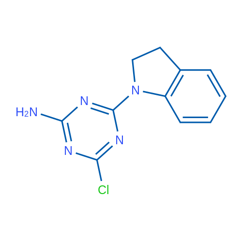 4-Chloro-6-(indolin-1-yl)-1,3,5-triazin-2-amine 5g