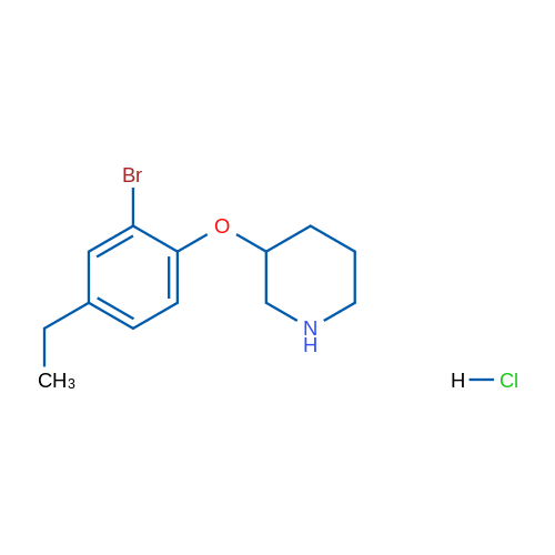 3-(2-Bromo-4-ethylphenoxy)piperidine hydrochloride 5g