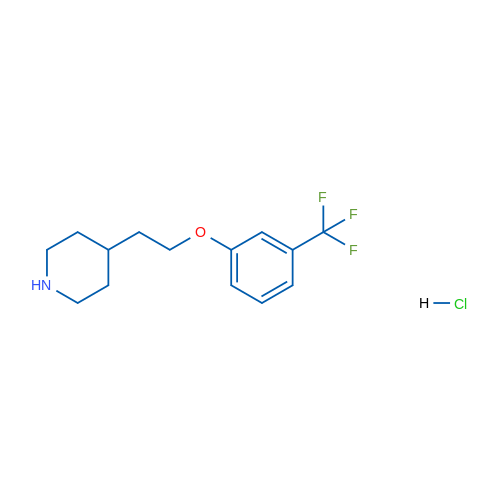 4-(2-(3-(Trifluoromethyl)phenoxy)ethyl)piperidine hydrochloride 5g