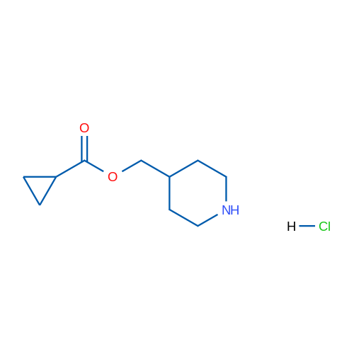 Piperidin-4-ylmethyl cyclopropanecarboxylate hydrochloride 5g