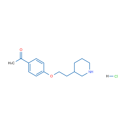 1-(4-(2-(Piperidin-3-yl)ethoxy)phenyl)ethanone hydrochloride 1g