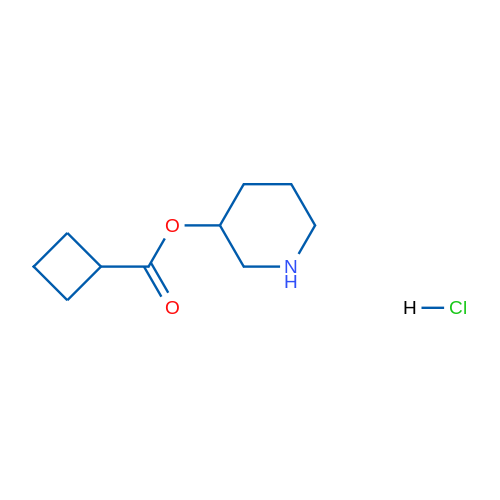 Piperidin-3-yl cyclobutanecarboxylate hydrochloride 1g