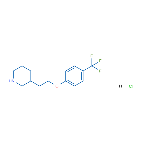 3-(2-(4-(Trifluoromethyl)phenoxy)ethyl)piperidine hydrochloride 5g